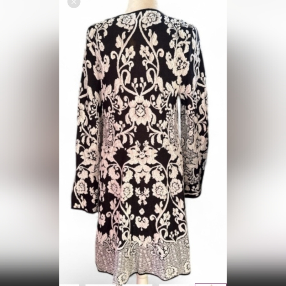 NWT.Inc International Concepts Floral Zip-Up Sweater Dress. - Picture 4 of 6